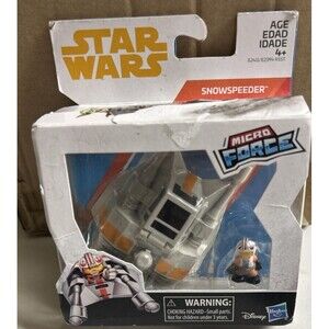 ❄️ Star Wars Micro Force Snowspeeder w/ Luke Skywalker Mini Figure | New 🚀